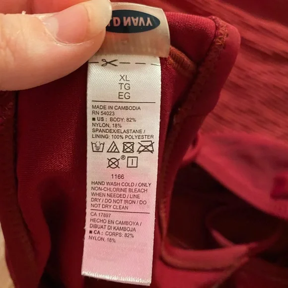 Maroon Old Navy Bathing suit - Picture 3 of 4